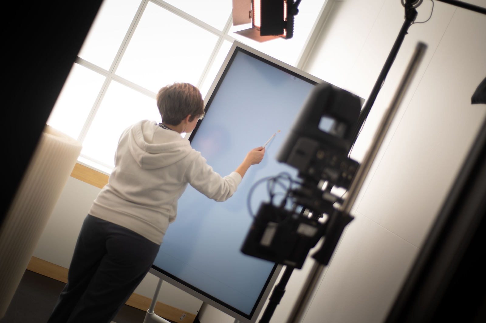 Registrazione formazione con touch screen e setup video.